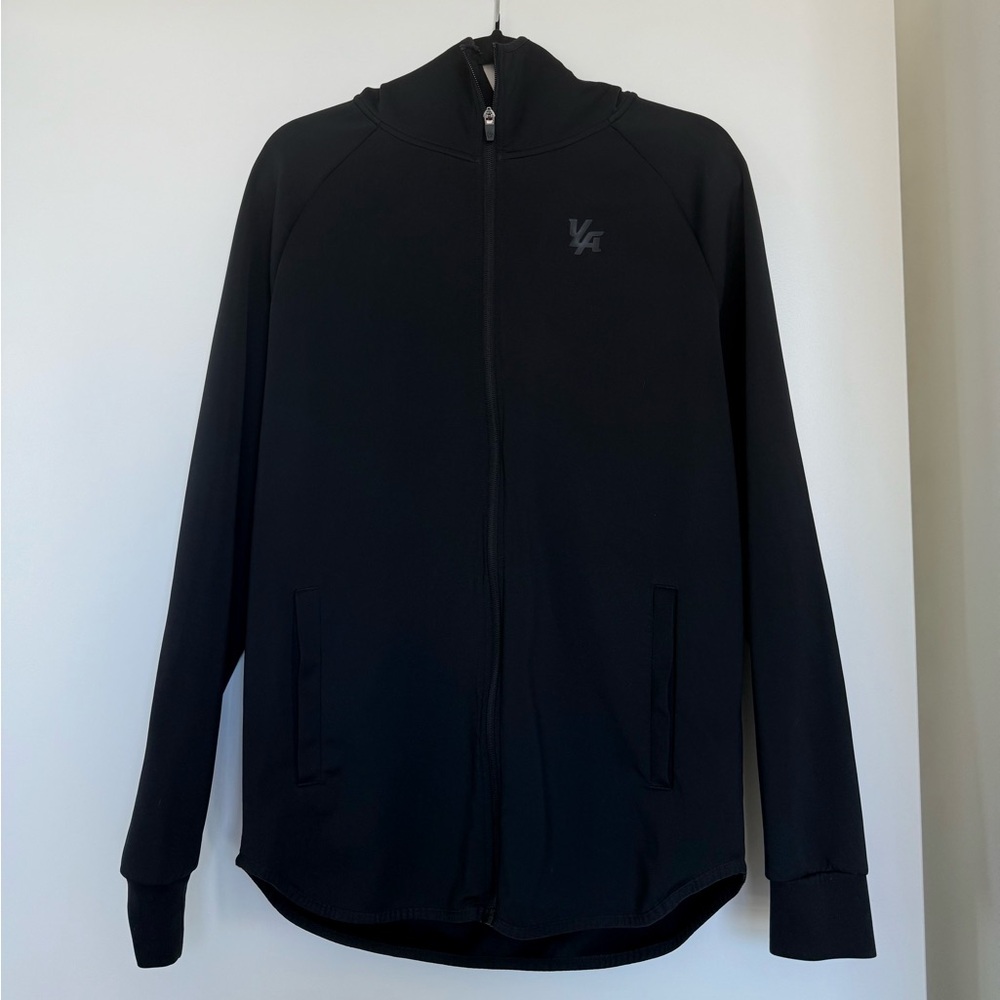 Men's Medium Black YoungLa Jacket with hood. Great condition, hardly worn.